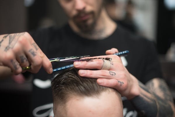 Fresh haircut at St. Kilda Barber Shop